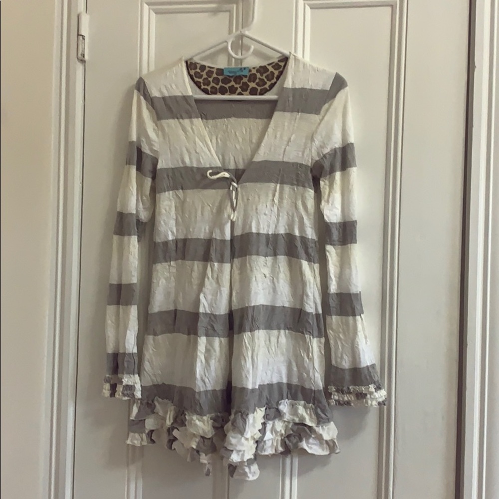 Letarte Handmade Striped Cardigan